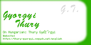 gyorgyi thury business card